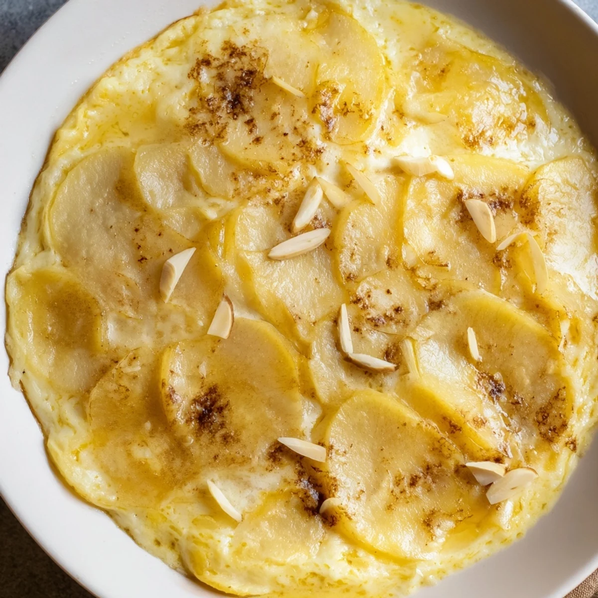 Rustic Crustless Apple Pie