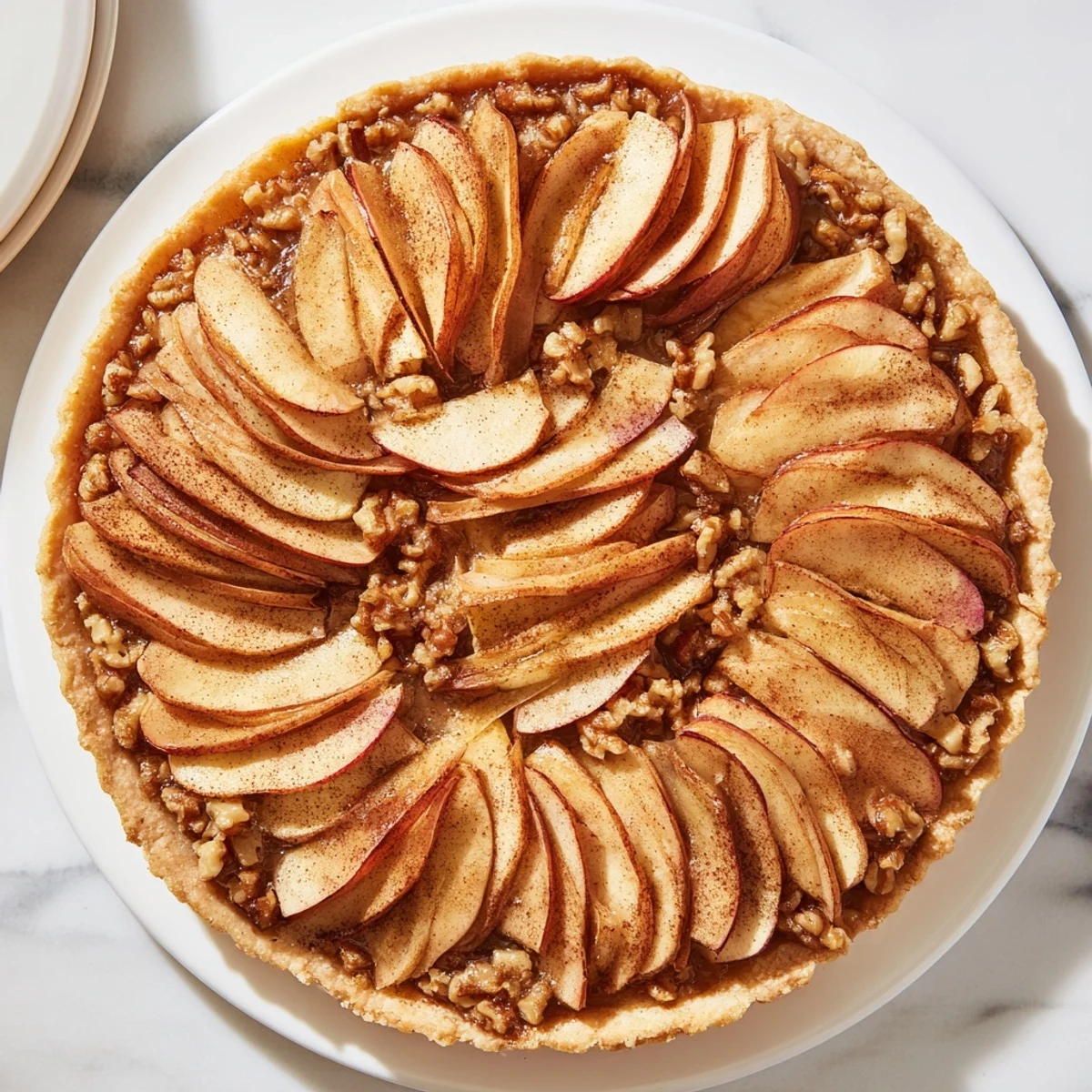 Lattice Orchard Apples Walnuts