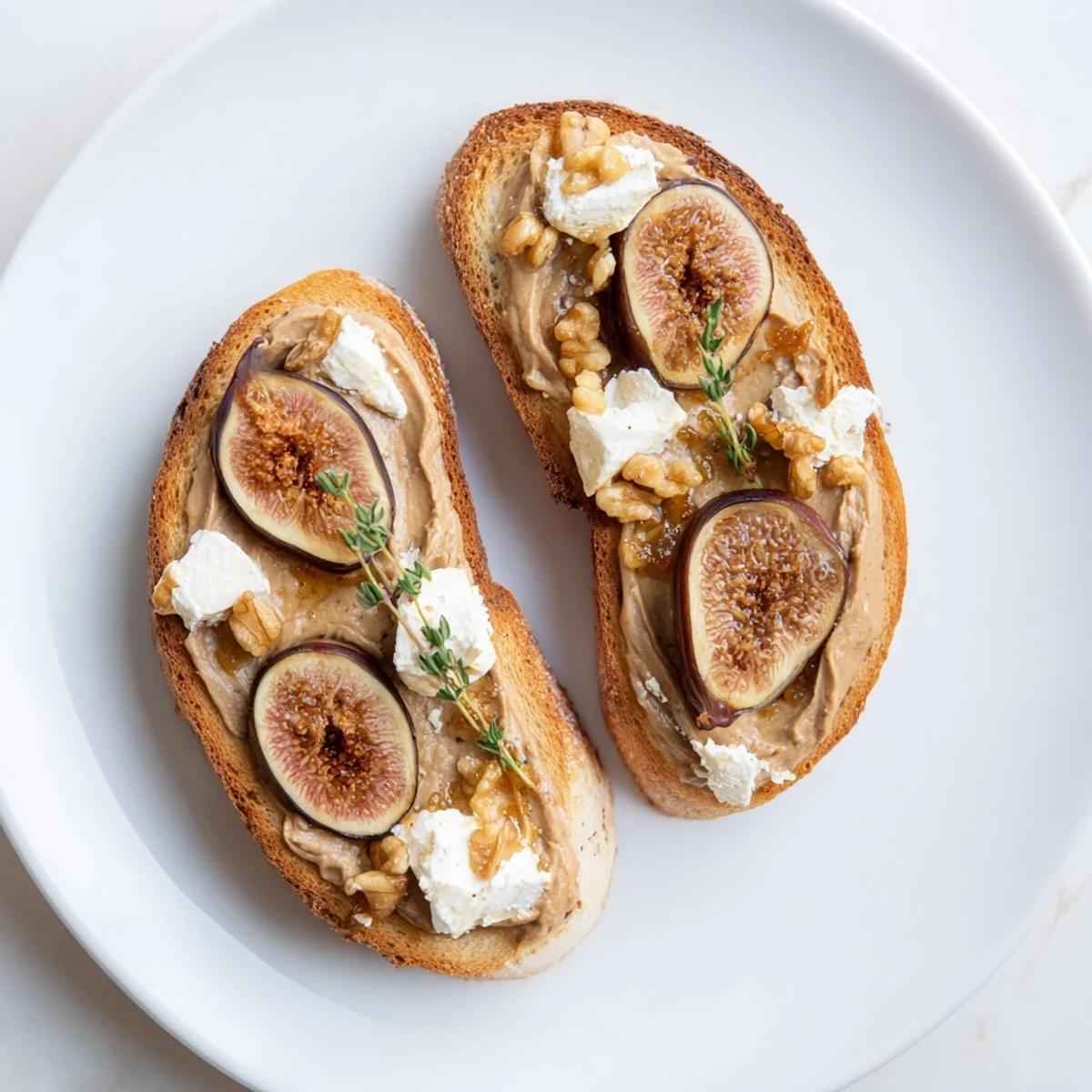 Enjoy The Royal Tapestry: Elegant appetizer featuring duck pâté, dried figs, goat cheese, and a sprinkle of walnuts.