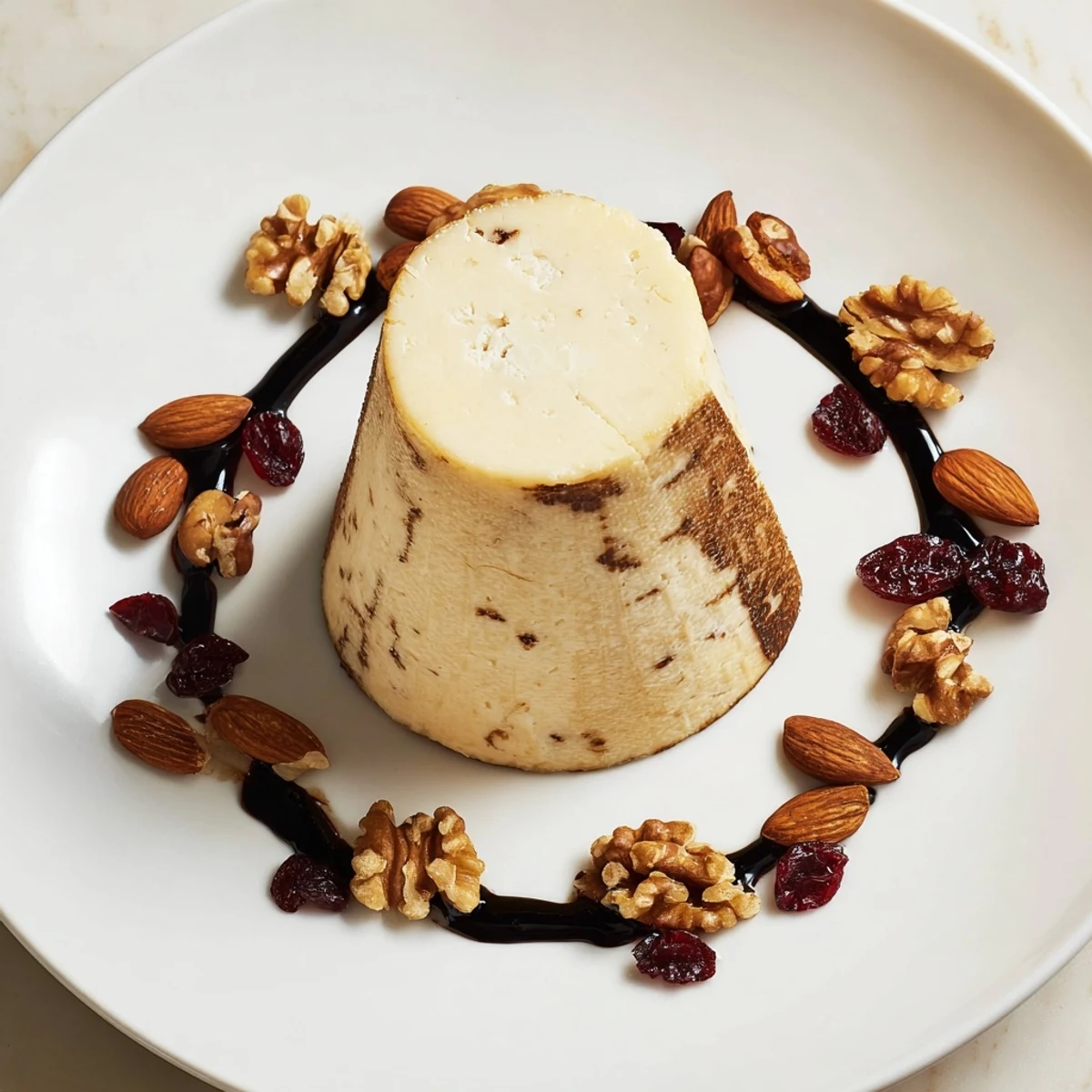Enjoy this elegant The Sundial cheese platter: Roasted nuts and balsamic glaze make it delicious.