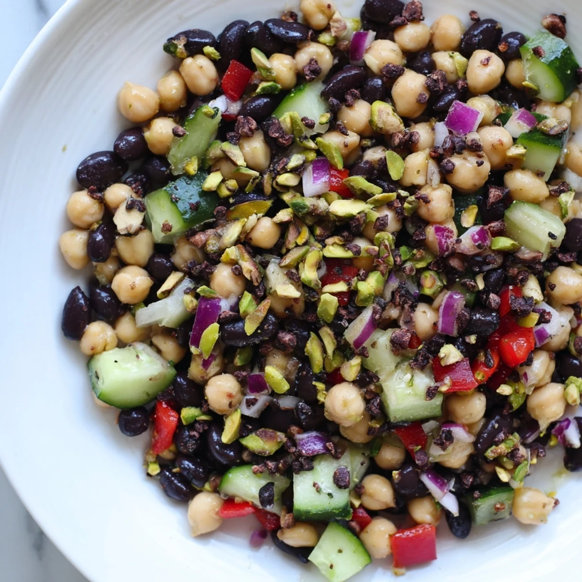 Dense Bean Salad Dubai Chocolate