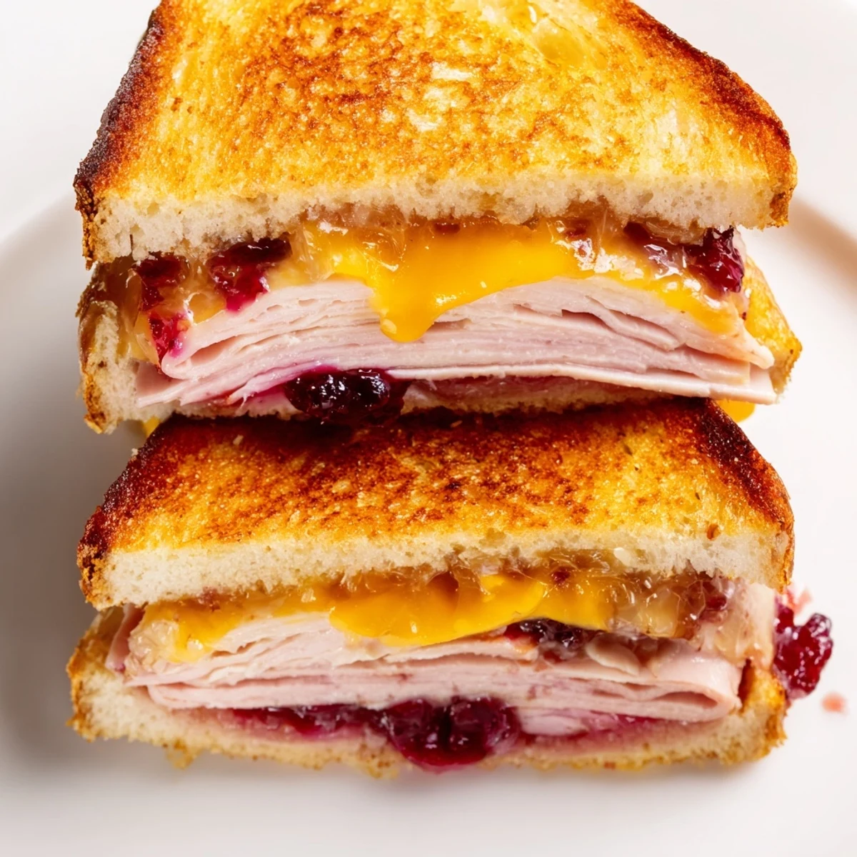 Open-faced Smoked Turkey Grilled Cheese served with a side salad, highlighting the savory smoked turkey and sharp cheddar.