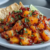 Fresh mango habanero salsa, a sweet and spicy kick for your favorite grilled dishes.
