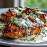 Tender Marry Me Chicken, perfectly seared and bathed in a luscious, garlicky cream sauce.