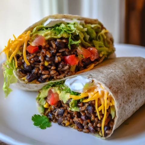 Smoky Black Bean Burrito