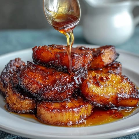 Tender candied yams glistening with cinnamon-spiced brown sugar glaze, ideal for Southern comfort food spreads.  