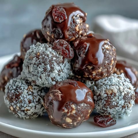 Wholesome energy balls with oats and chocolate chips, perfect for soccer game snacks on the go.