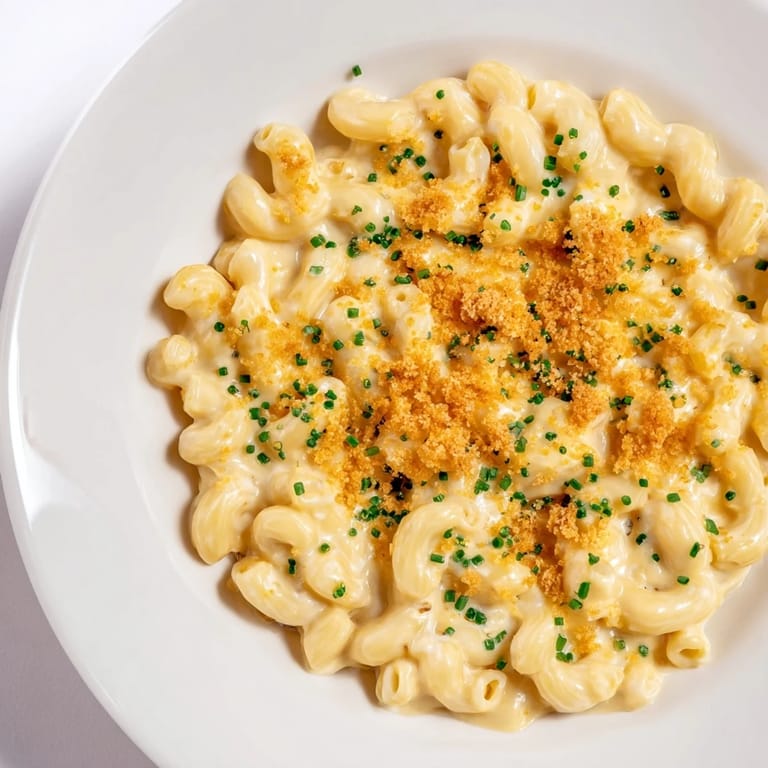 A bubbling pot of creamy stove-top mac and cheese, a classic American comfort food meal.