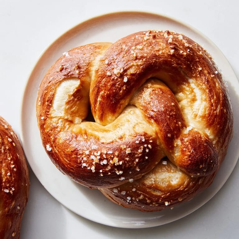 Serving suggestion: hot, buttery Homemade Soft Pretzels, invitingly golden and ready for dipping.