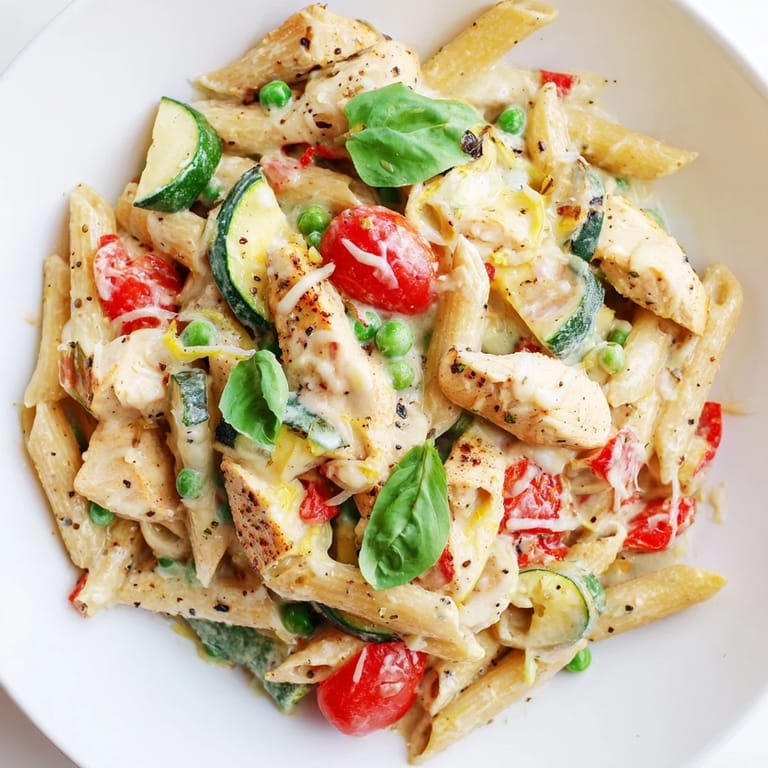 Imagine a bowl of The Last Bite Chicken Pasta, with melted cheese and fresh lemon zest, delicious.