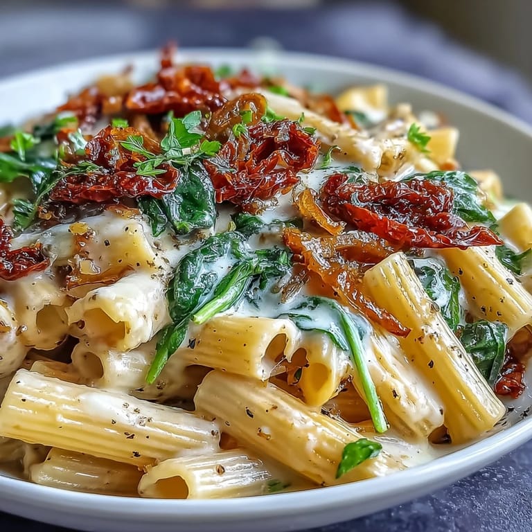 Delicious One-Pot Tuscan Pasta, perfectly blended Italian flavors and textures.
