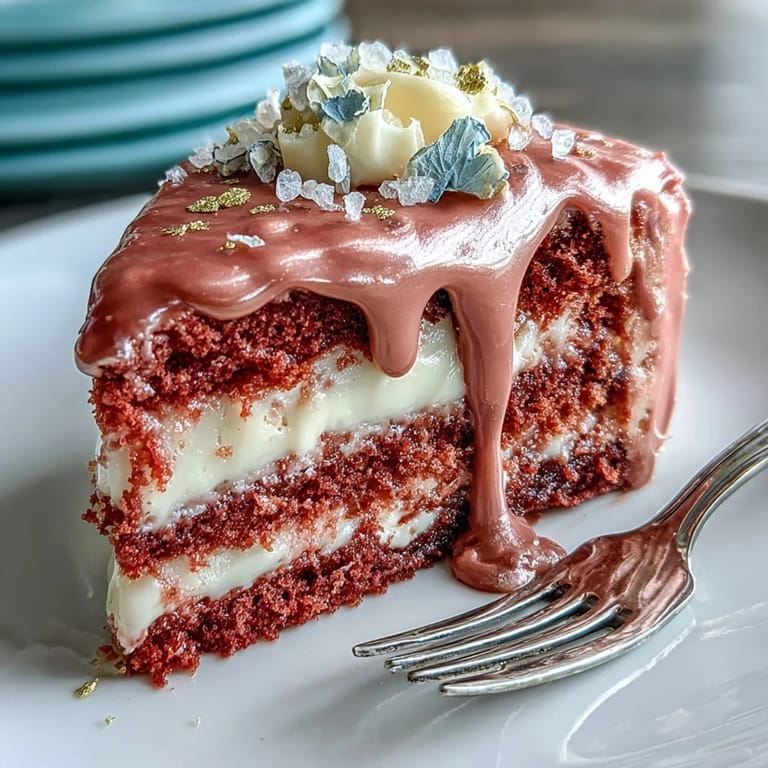 This Bridal Shower Rosé Velvet Cake features a delicate rose hue and rich buttercream.