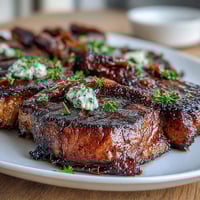 Lemon butter scallops seared to golden perfection, bathed in a vibrant citrus sauce with fresh herbs.  