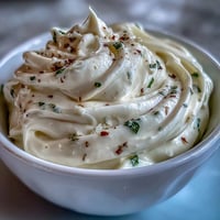 Creamy homemade garlic aioli, perfect for dipping fries or vegetables, made with fresh garlic and lemon.
